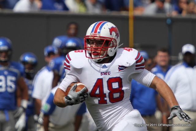 SMU's Zach Line. Photo by George Walker for DFWsportsonline